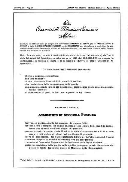 L'Italia nel mondo edizione in lingua italiana per gli scambi con l'estero