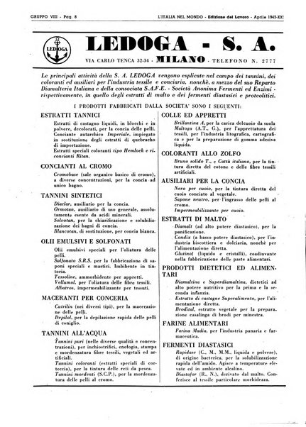 L'Italia nel mondo edizione in lingua italiana per gli scambi con l'estero