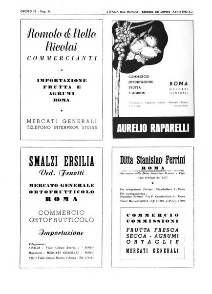 L'Italia nel mondo edizione in lingua italiana per gli scambi con l'estero