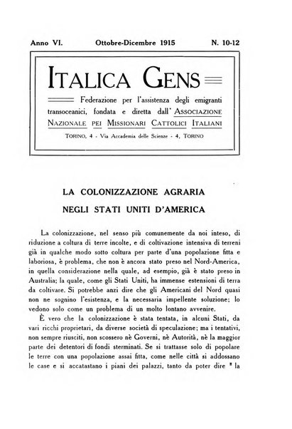 Italica gens Bollettino