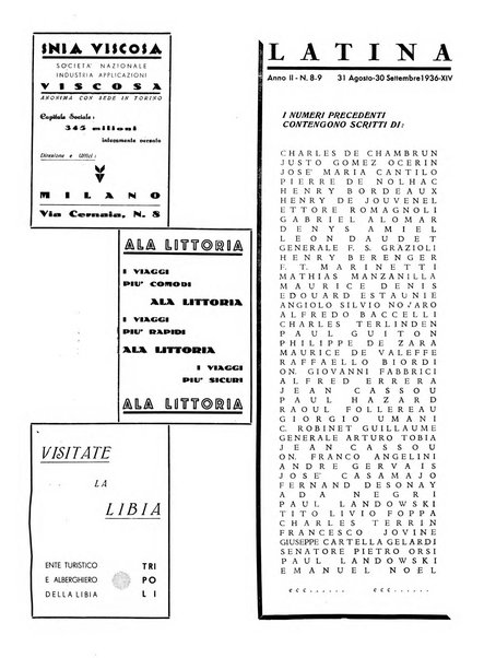 Latina rassegna mensile del mondo latino