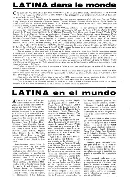 Latina rassegna mensile del mondo latino