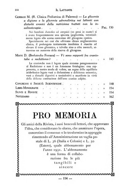 Il lattante periodico mensile di fisiopatologia, igiene e difesa sociale del bambino nel primo biennio di vita