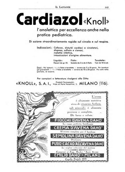 Il lattante periodico mensile di fisiopatologia, igiene e difesa sociale del bambino nel primo biennio di vita