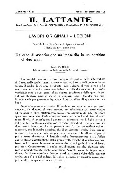 Il lattante periodico mensile di fisiopatologia, igiene e difesa sociale del bambino nel primo biennio di vita