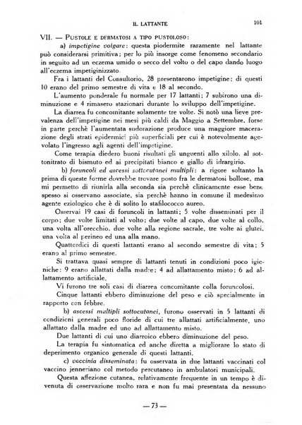 Il lattante periodico mensile di fisiopatologia, igiene e difesa sociale del bambino nel primo biennio di vita