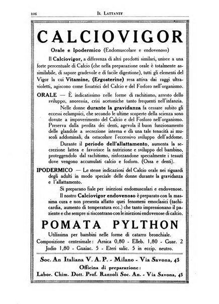 Il lattante periodico mensile di fisiopatologia, igiene e difesa sociale del bambino nel primo biennio di vita