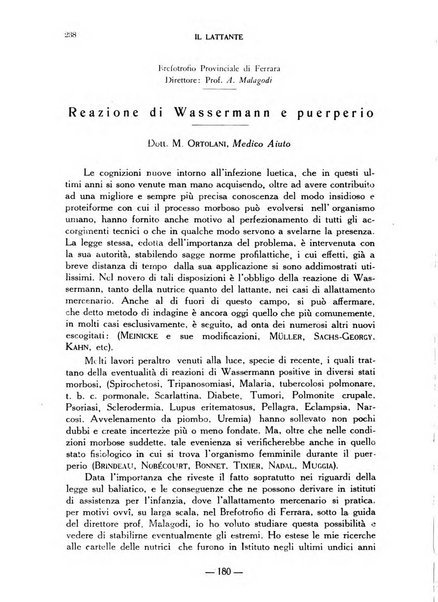 Il lattante periodico mensile di fisiopatologia, igiene e difesa sociale del bambino nel primo biennio di vita