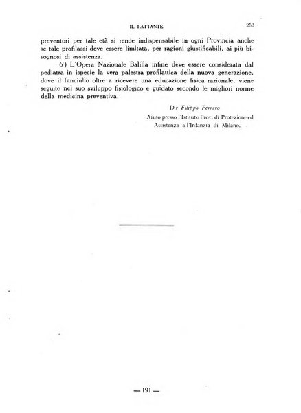 Il lattante periodico mensile di fisiopatologia, igiene e difesa sociale del bambino nel primo biennio di vita