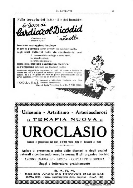 Il lattante periodico mensile di fisiopatologia, igiene e difesa sociale del bambino nel primo biennio di vita