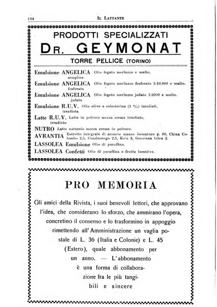 Il lattante periodico mensile di fisiopatologia, igiene e difesa sociale del bambino nel primo biennio di vita