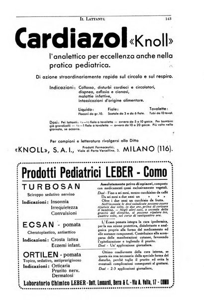 Il lattante periodico mensile di fisiopatologia, igiene e difesa sociale del bambino nel primo biennio di vita