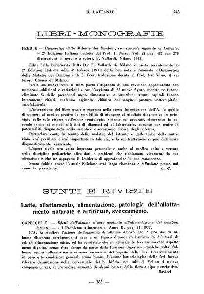 Il lattante periodico mensile di fisiopatologia, igiene e difesa sociale del bambino nel primo biennio di vita