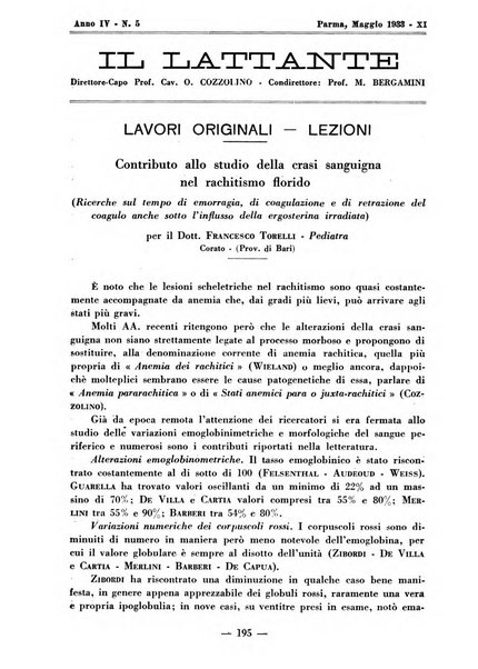 Il lattante periodico mensile di fisiopatologia, igiene e difesa sociale del bambino nel primo biennio di vita