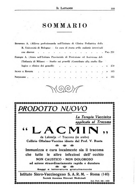 Il lattante periodico mensile di fisiopatologia, igiene e difesa sociale del bambino nel primo biennio di vita