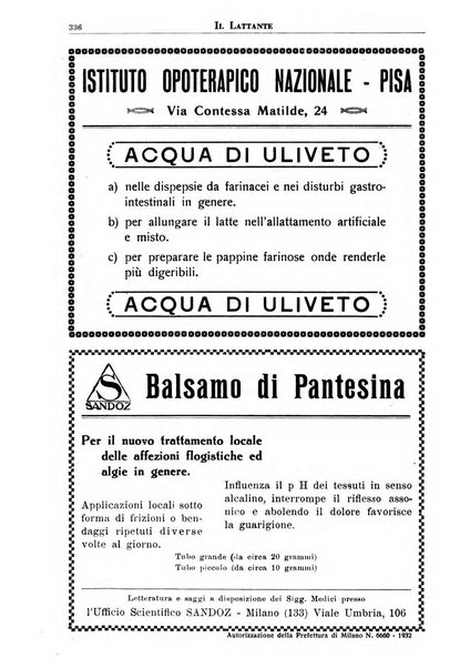 Il lattante periodico mensile di fisiopatologia, igiene e difesa sociale del bambino nel primo biennio di vita