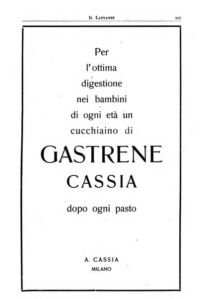 Il lattante periodico mensile di fisiopatologia, igiene e difesa sociale del bambino nel primo biennio di vita