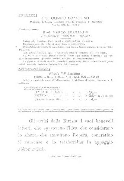 Il lattante periodico mensile di fisiopatologia, igiene e difesa sociale del bambino nel primo biennio di vita