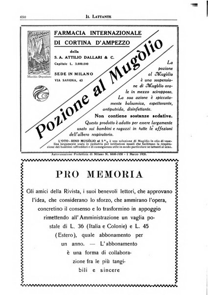 Il lattante periodico mensile di fisiopatologia, igiene e difesa sociale del bambino nel primo biennio di vita