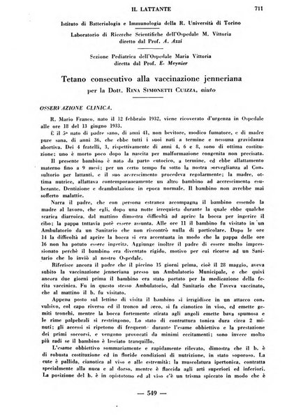 Il lattante periodico mensile di fisiopatologia, igiene e difesa sociale del bambino nel primo biennio di vita