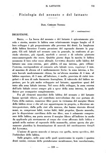 Il lattante periodico mensile di fisiopatologia, igiene e difesa sociale del bambino nel primo biennio di vita