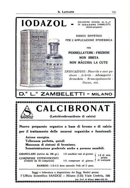 Il lattante periodico mensile di fisiopatologia, igiene e difesa sociale del bambino nel primo biennio di vita