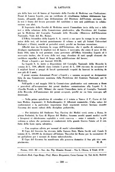 Il lattante periodico mensile di fisiopatologia, igiene e difesa sociale del bambino nel primo biennio di vita