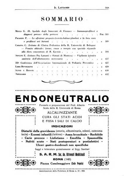 Il lattante periodico mensile di fisiopatologia, igiene e difesa sociale del bambino nel primo biennio di vita