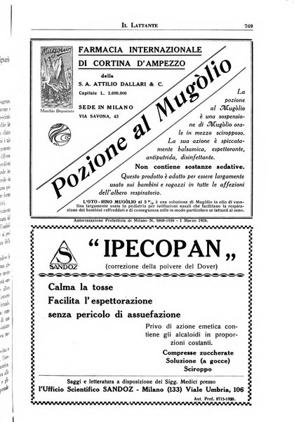 Il lattante periodico mensile di fisiopatologia, igiene e difesa sociale del bambino nel primo biennio di vita