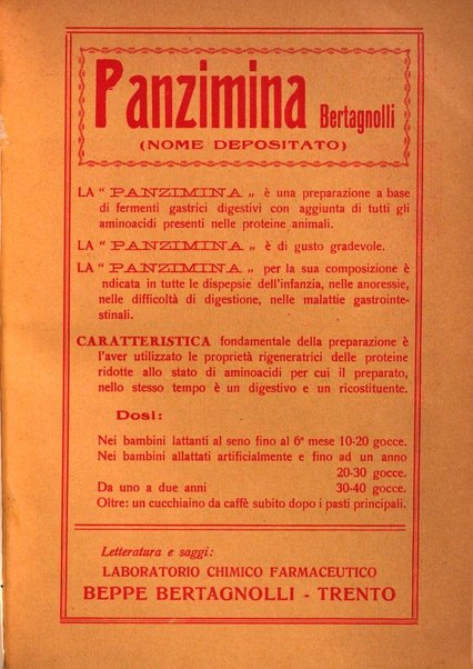 Il lattante periodico mensile di fisiopatologia, igiene e difesa sociale del bambino nel primo biennio di vita