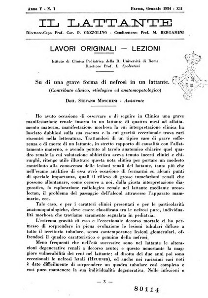 Il lattante periodico mensile di fisiopatologia, igiene e difesa sociale del bambino nel primo biennio di vita