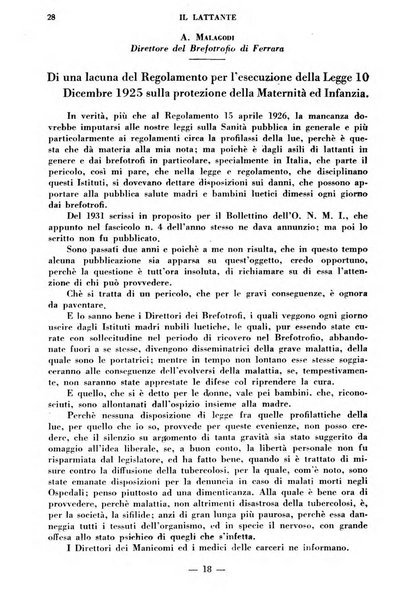 Il lattante periodico mensile di fisiopatologia, igiene e difesa sociale del bambino nel primo biennio di vita