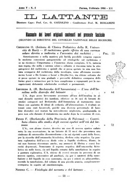 Il lattante periodico mensile di fisiopatologia, igiene e difesa sociale del bambino nel primo biennio di vita