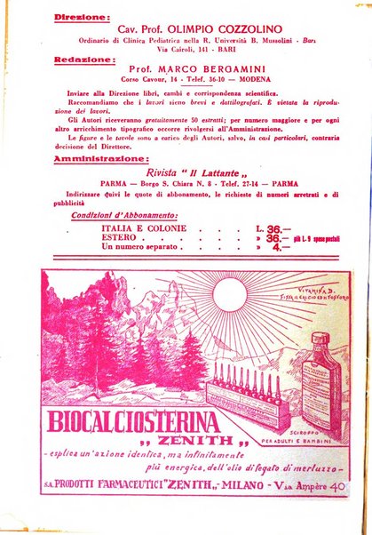 Il lattante periodico mensile di fisiopatologia, igiene e difesa sociale del bambino nel primo biennio di vita