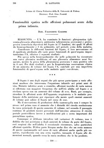 Il lattante periodico mensile di fisiopatologia, igiene e difesa sociale del bambino nel primo biennio di vita