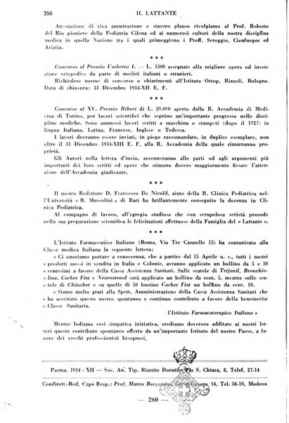 Il lattante periodico mensile di fisiopatologia, igiene e difesa sociale del bambino nel primo biennio di vita