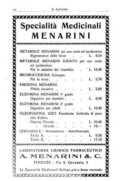 Il lattante periodico mensile di fisiopatologia, igiene e difesa sociale del bambino nel primo biennio di vita