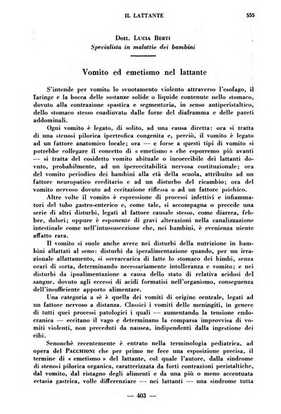 Il lattante periodico mensile di fisiopatologia, igiene e difesa sociale del bambino nel primo biennio di vita