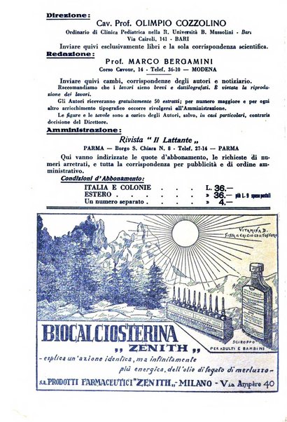 Il lattante periodico mensile di fisiopatologia, igiene e difesa sociale del bambino nel primo biennio di vita