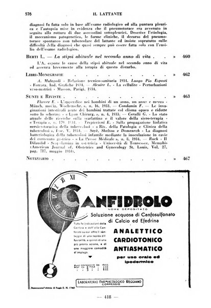 Il lattante periodico mensile di fisiopatologia, igiene e difesa sociale del bambino nel primo biennio di vita