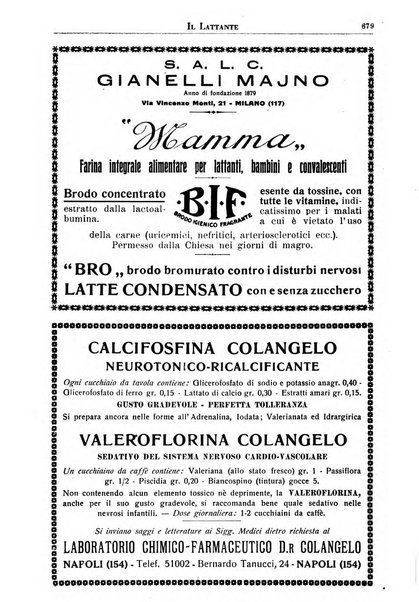 Il lattante periodico mensile di fisiopatologia, igiene e difesa sociale del bambino nel primo biennio di vita