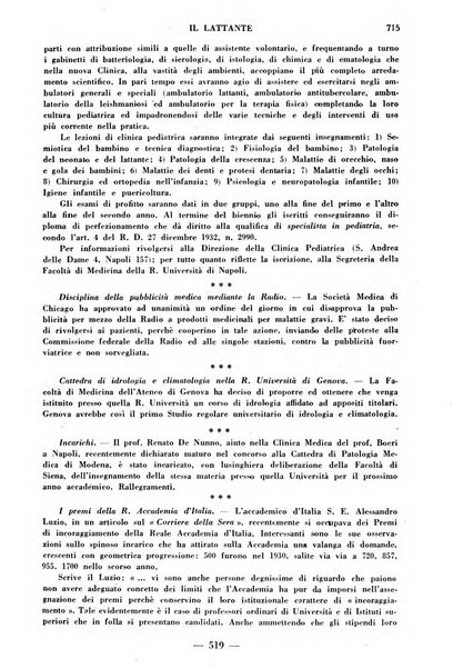 Il lattante periodico mensile di fisiopatologia, igiene e difesa sociale del bambino nel primo biennio di vita