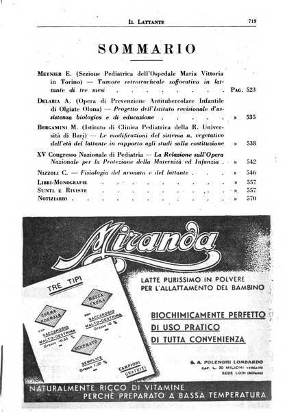 Il lattante periodico mensile di fisiopatologia, igiene e difesa sociale del bambino nel primo biennio di vita