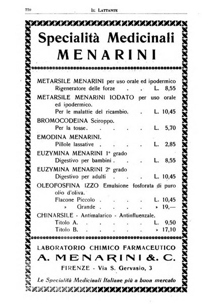 Il lattante periodico mensile di fisiopatologia, igiene e difesa sociale del bambino nel primo biennio di vita