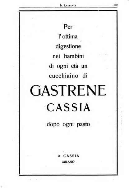 Il lattante periodico mensile di fisiopatologia, igiene e difesa sociale del bambino nel primo biennio di vita