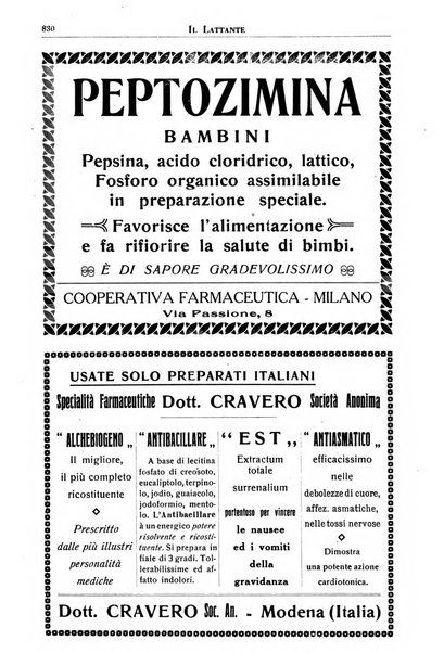 Il lattante periodico mensile di fisiopatologia, igiene e difesa sociale del bambino nel primo biennio di vita