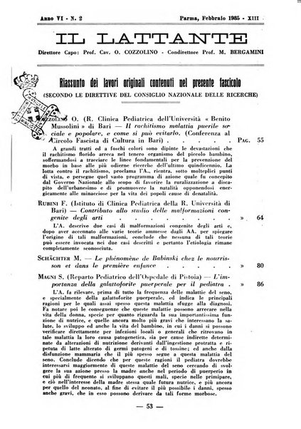 Il lattante periodico mensile di fisiopatologia, igiene e difesa sociale del bambino nel primo biennio di vita