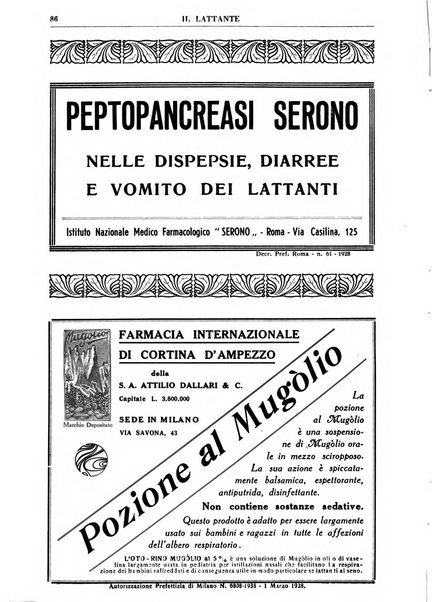 Il lattante periodico mensile di fisiopatologia, igiene e difesa sociale del bambino nel primo biennio di vita