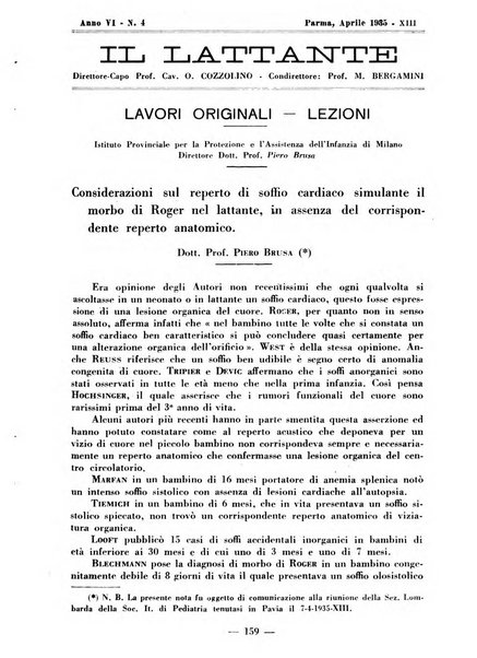 Il lattante periodico mensile di fisiopatologia, igiene e difesa sociale del bambino nel primo biennio di vita