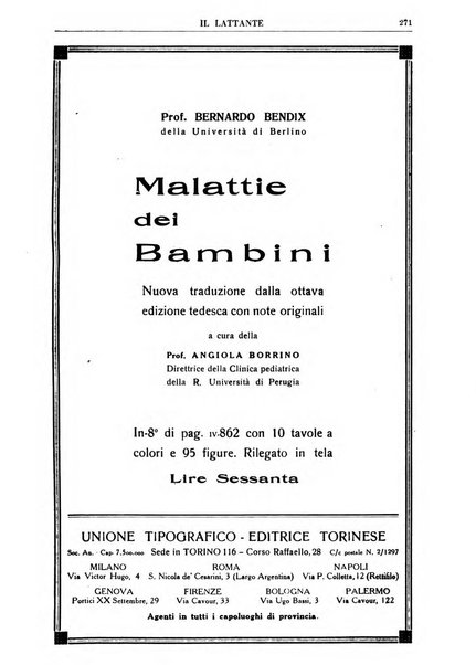 Il lattante periodico mensile di fisiopatologia, igiene e difesa sociale del bambino nel primo biennio di vita